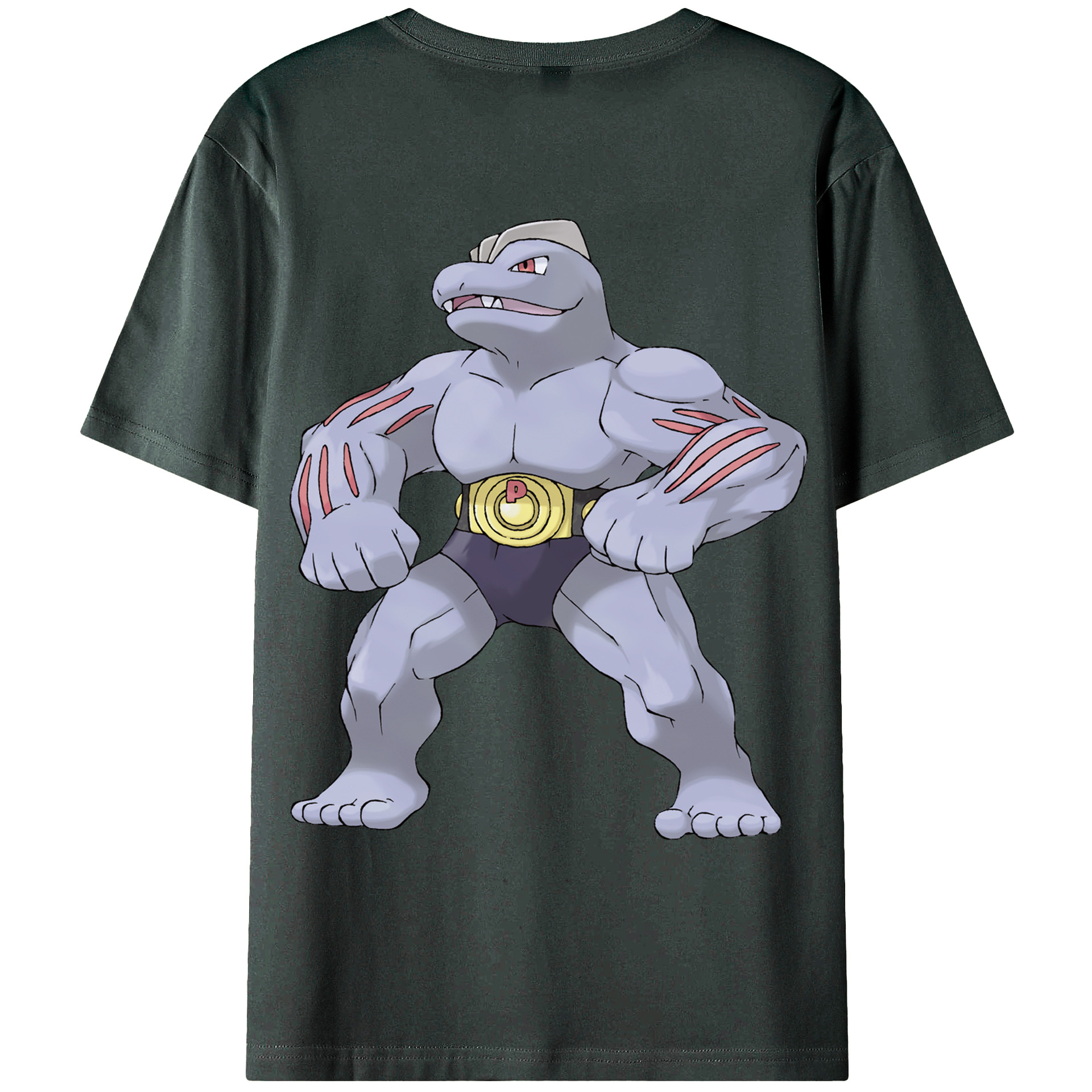 （画像用） ポケットモンスター Pokémon 綿100％ メンズ半袖Tシャツ（バックプリント） 通気性